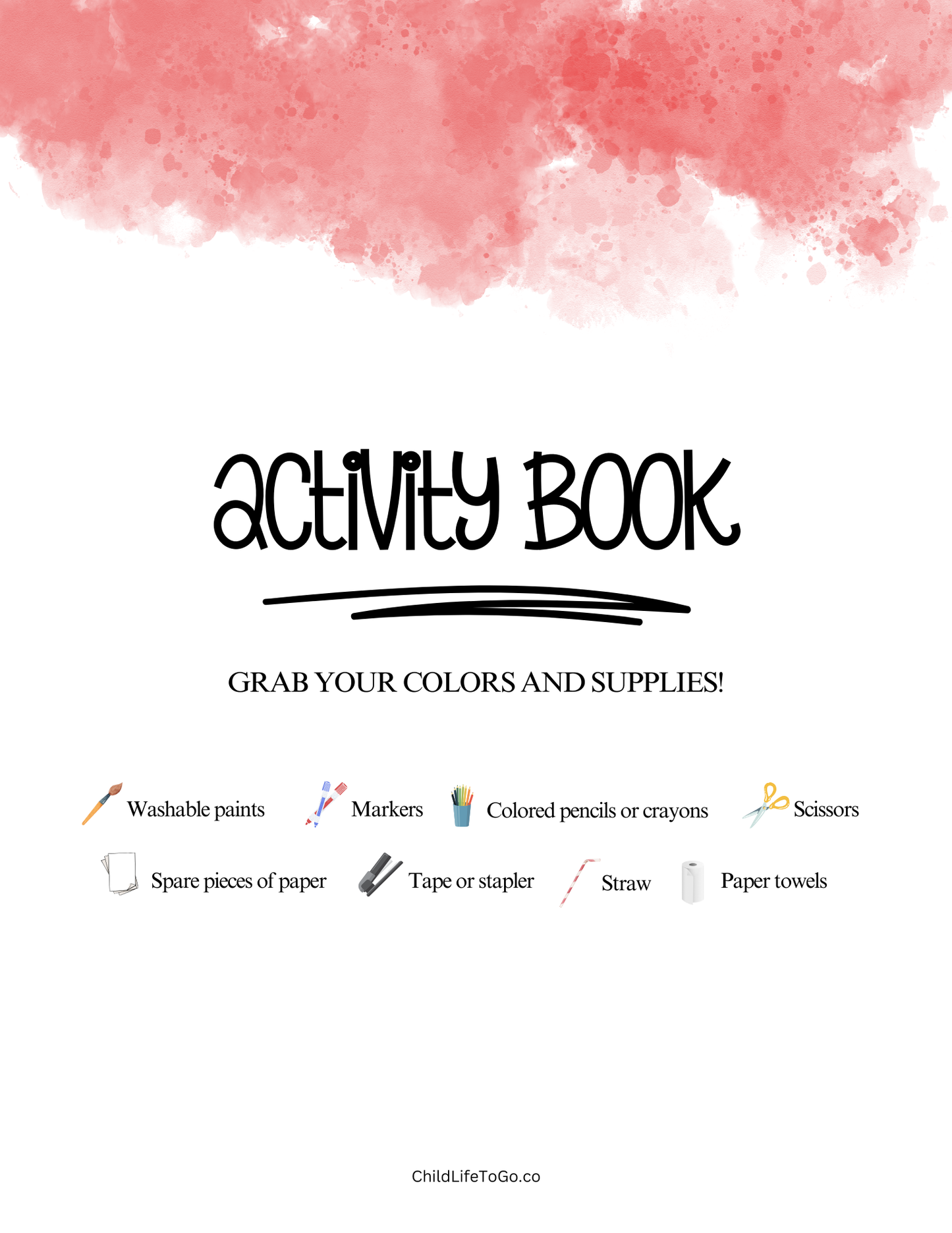 The Blank Page Activity Guide- Adding Colorful Purpose to Illness (Digital Download)