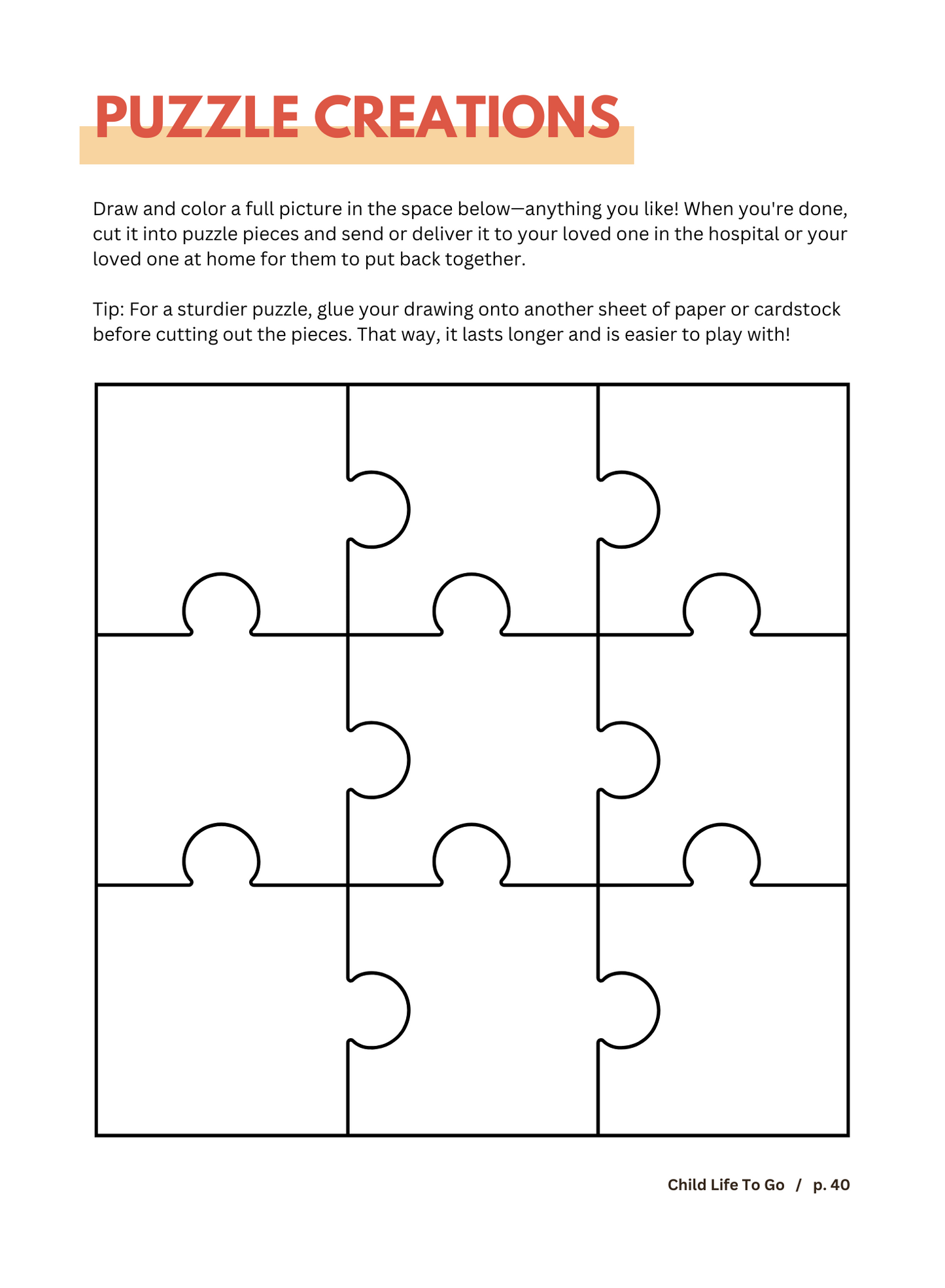 From Here to There, I Always Care: Coping and Connecting Activities for Families Separated by a Hospital Stay (Book + Digital Download)