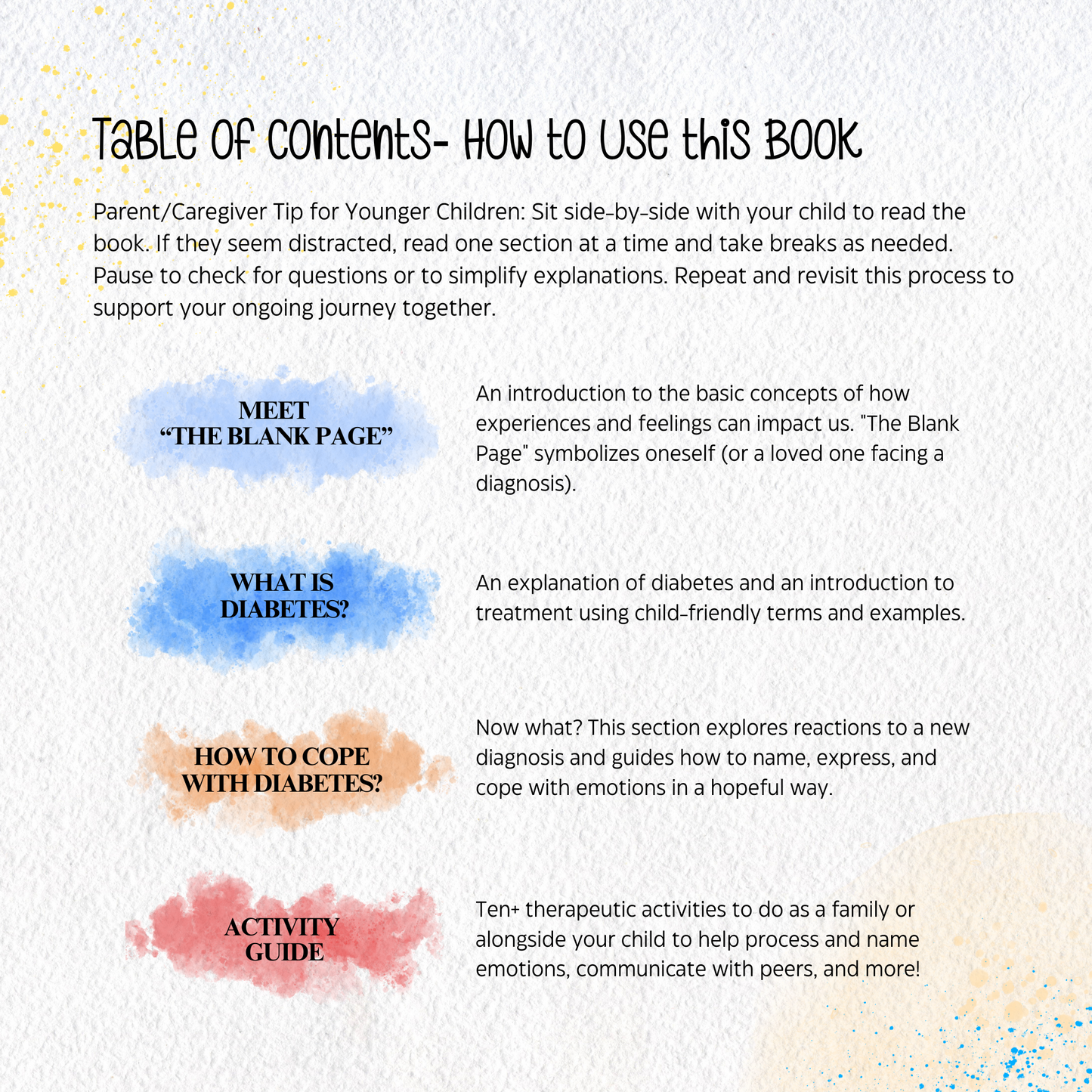 Diabetes Education - Blank Page Series