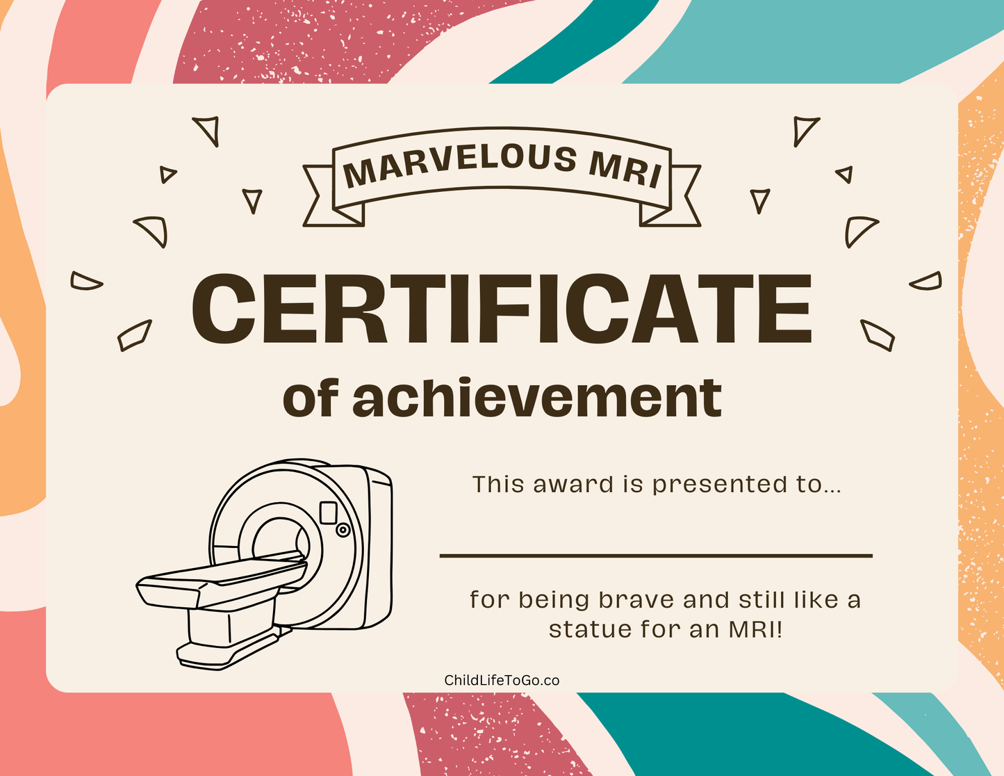 Certificates To Go: Downloadable Certificates for Patients and Families for Any Medical Occassion (Digital Download)