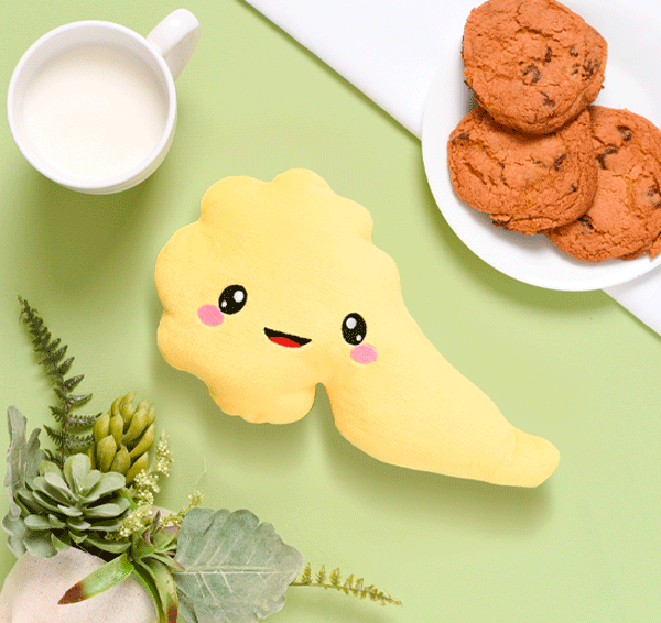 Pancreas Plush Organ - Nerdbugs Pancreas Plushie Organ - Sucrose, yet so far!
