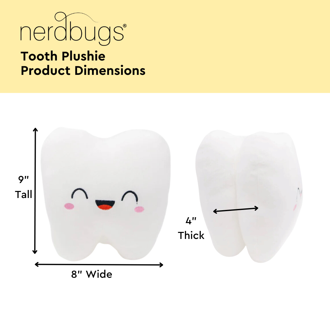 Tooth Plush Organ - Nerdbugs Tooth Plushie Organ - The molar the merrier!
